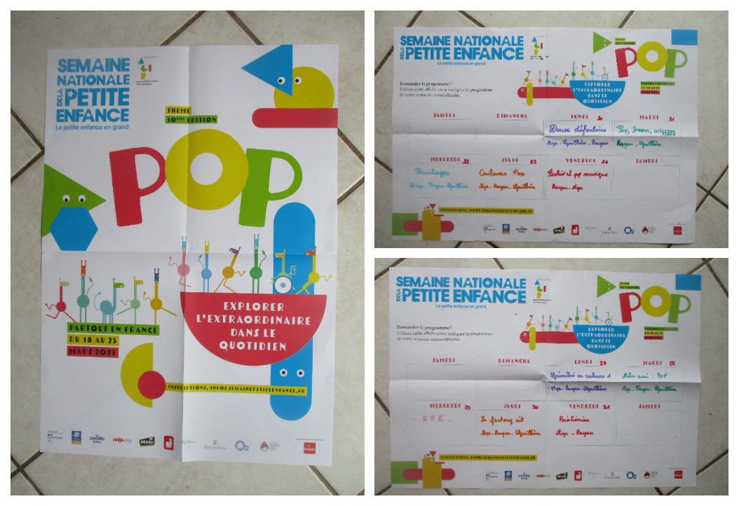 Semaine Nationale De La Petite Enfance : POP